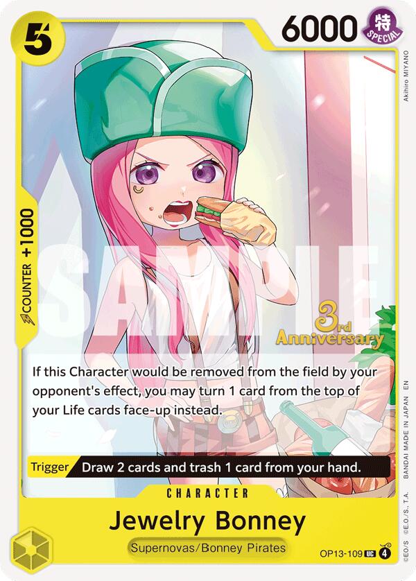 Jewelry Bonney [Carrying On His Will: 3rd Anniversary Tournament Cards] | Galactic Gamez
