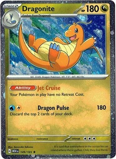 Dragonite 149/165 (Cosmos Holo) [Miscellaneous Cards] | Galactic Gamez
