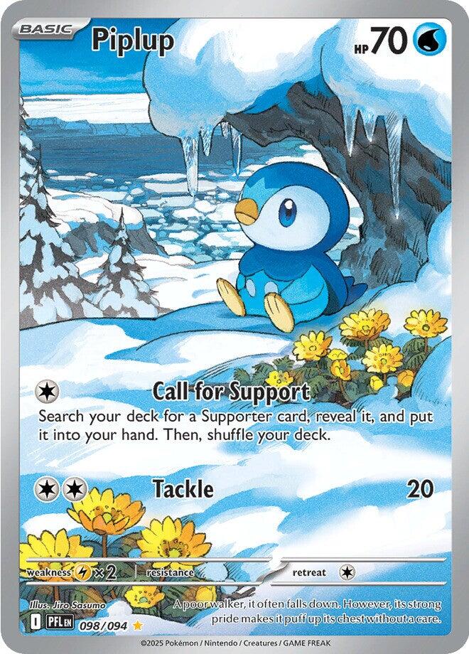 Piplup (098/094) [Mega Evolution: Phantasmal Flames] | Galactic Gamez