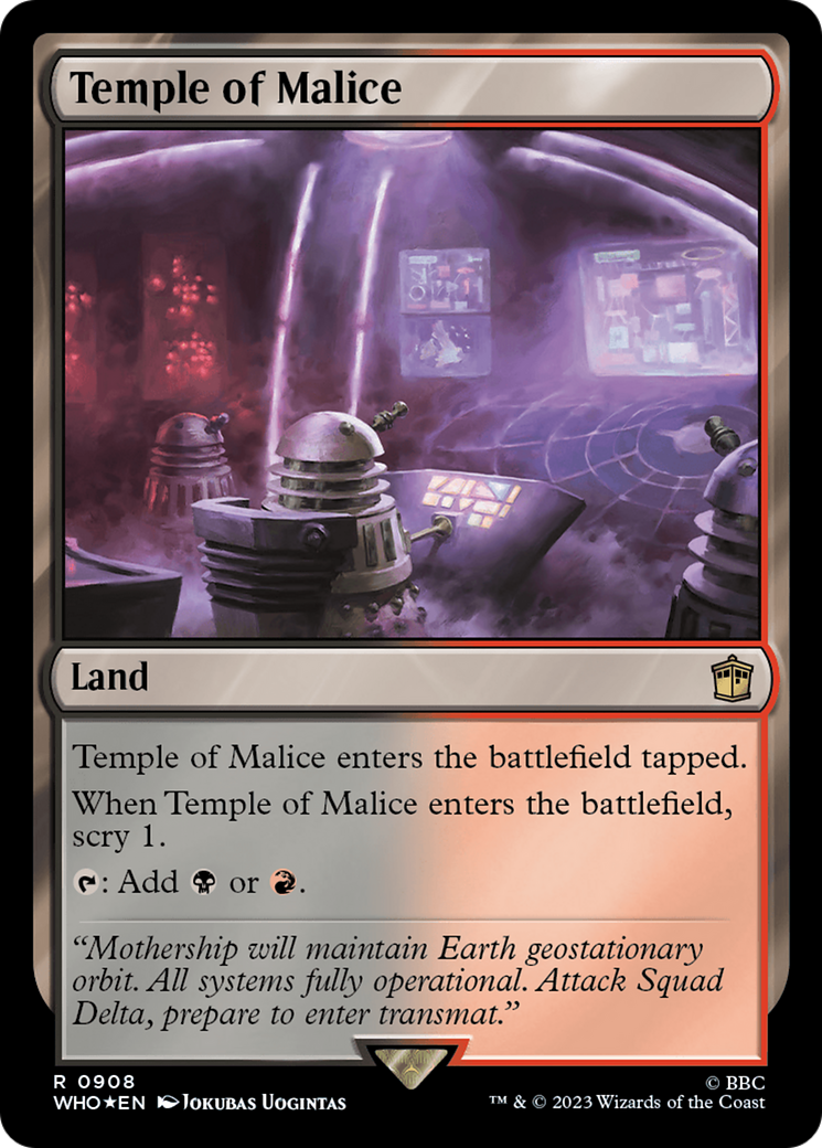 Temple of Malice (Surge Foil) [Doctor Who] | Galactic Gamez