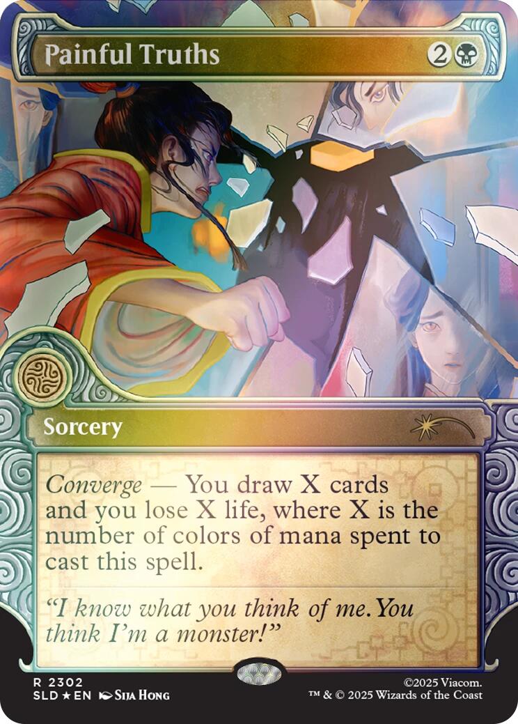 Painful Truths (Rainbow Foil) [Secret Lair Drop Series] | Galactic Gamez