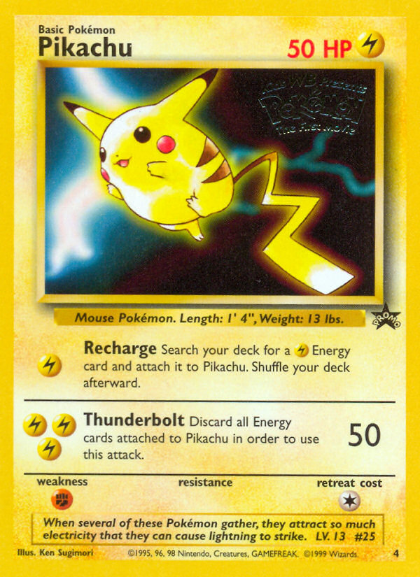 Pikachu (4) [Wizards of the Coast: Black Star Promos] | Galactic Gamez