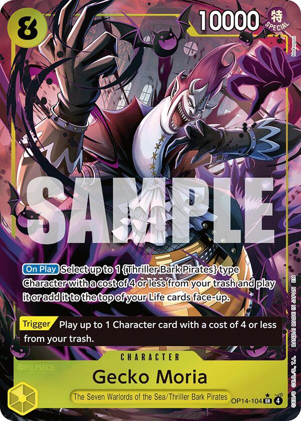 Gecko Moria (OP14-104) (Alternate Art) [The Azure Sea's Seven] | Galactic Gamez