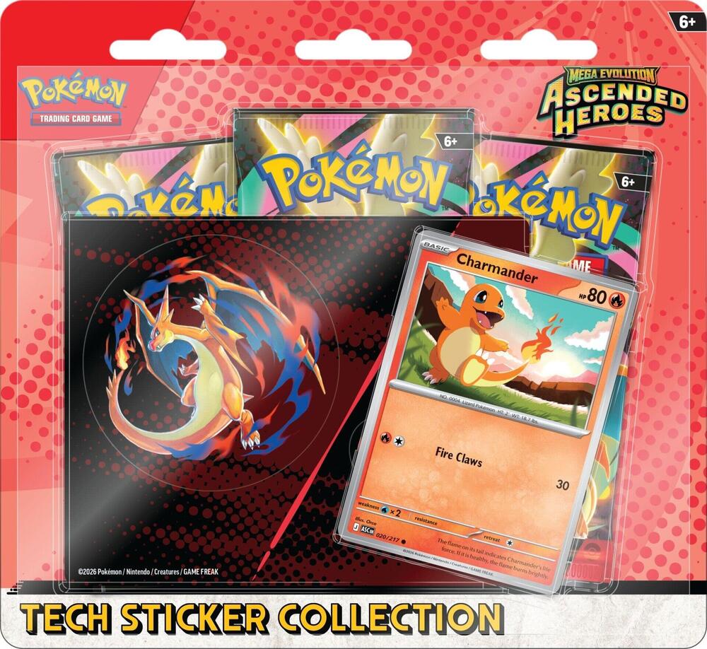 Ascended Heroes Tech Sticker Collection - Charmander | Galactic Gamez