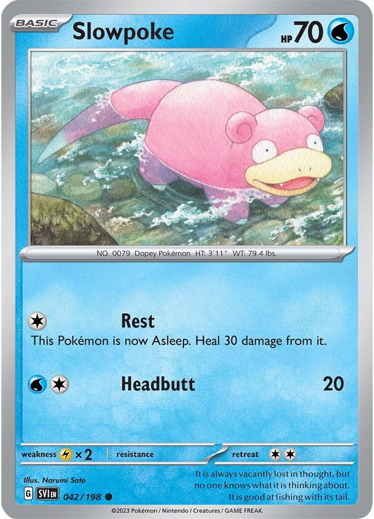 Slowpoke (042/198) [Scarlet & Violet: Base Set] | Galactic Gamez