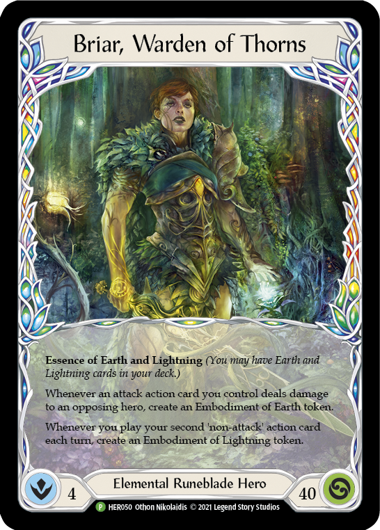 Briar, Warden of Thorns [HER050] (Promo)  Rainbow Foil | Galactic Gamez