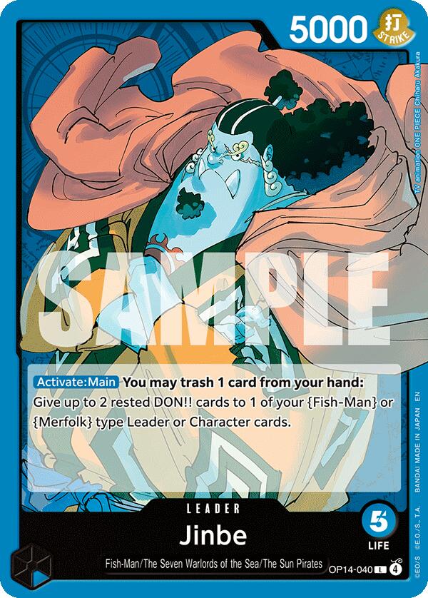 Jinbe (OP14-040) [The Azure Sea's Seven] | Galactic Gamez