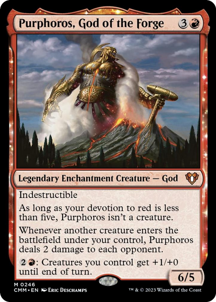 Purphoros, God of the Forge [Commander Masters] | Galactic Gamez