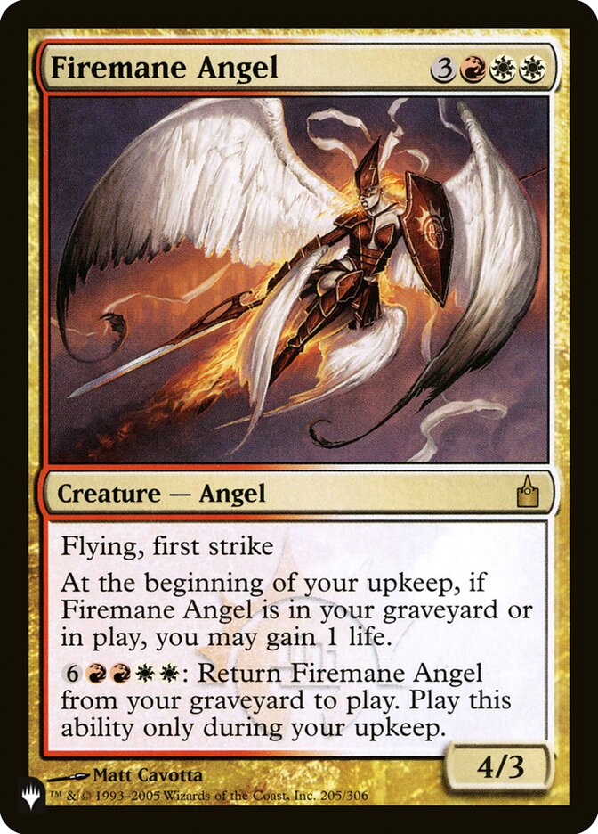 Firemane Angel [The List] | Galactic Gamez