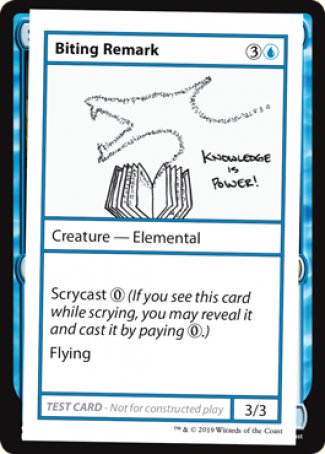 Biting Remark (2021 Edition) [Mystery Booster Playtest Cards] | Galactic Gamez