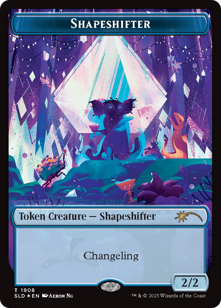 Shapeshifter Token (1908) (Double Rainbow Foil) [Secret Lair Drop Series] | Galactic Gamez