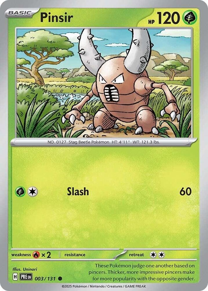 Pinsir (003/131) [Scarlet & Violet: Prismatic Evolutions] | Galactic Gamez