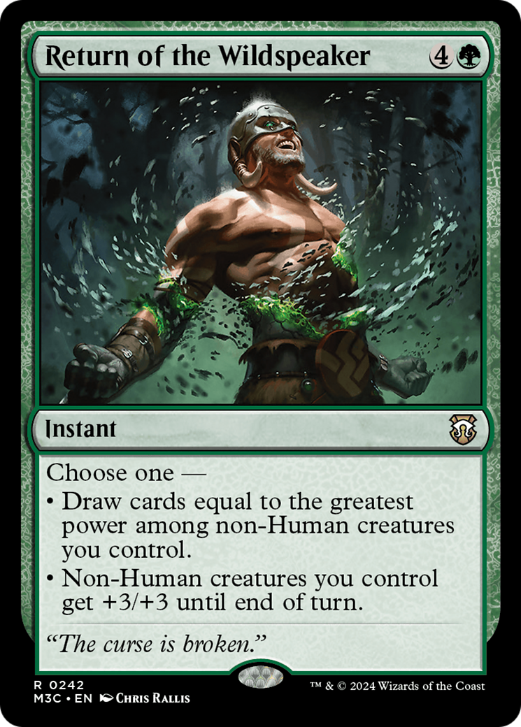 Return of the Wildspeaker (Ripple Foil) [Modern Horizons 3 Commander] | Galactic Gamez