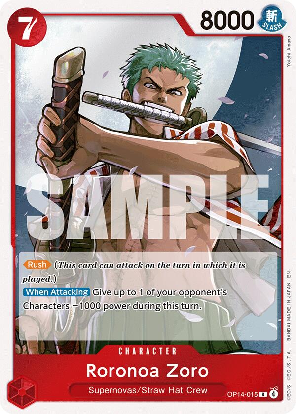Roronoa Zoro (OP14-015) [The Azure Sea's Seven] | Galactic Gamez
