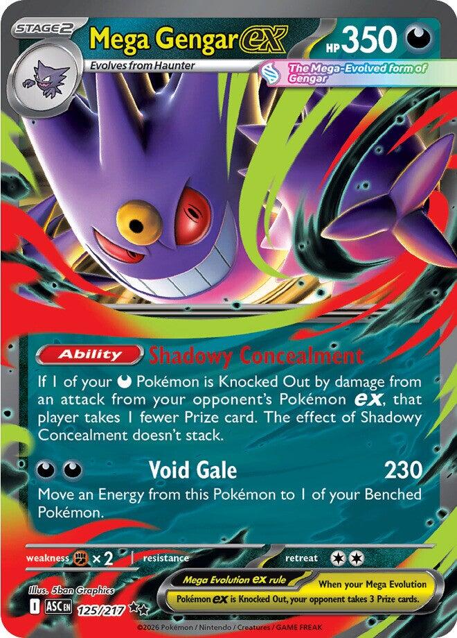 Mega Gengar ex (125/217) [Mega Evolution: Ascended Heroes] | Galactic Gamez