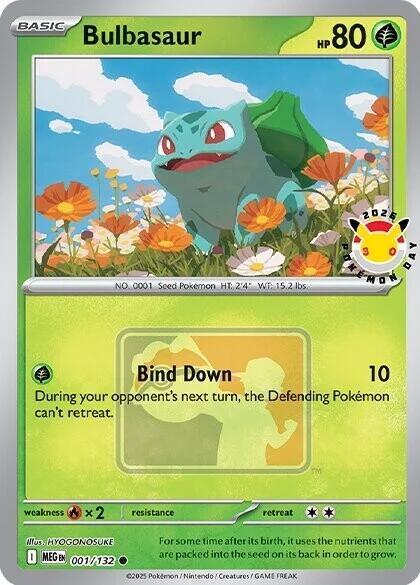 Bulbasaur (001/132) (Pokemon Day 2026) [Miscellaneous Cards] | Galactic Gamez
