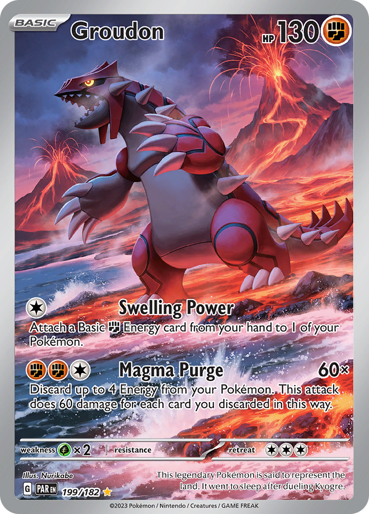 Groudon (199/182) [Scarlet & Violet: Paradox Rift] | Galactic Gamez