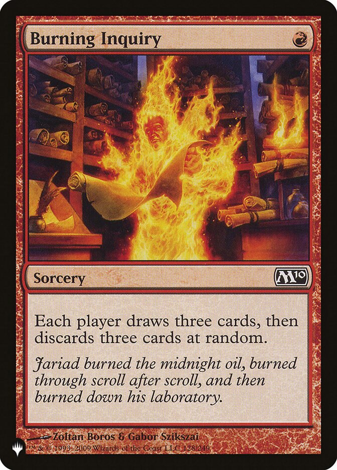 Burning Inquiry [The List] | Galactic Gamez