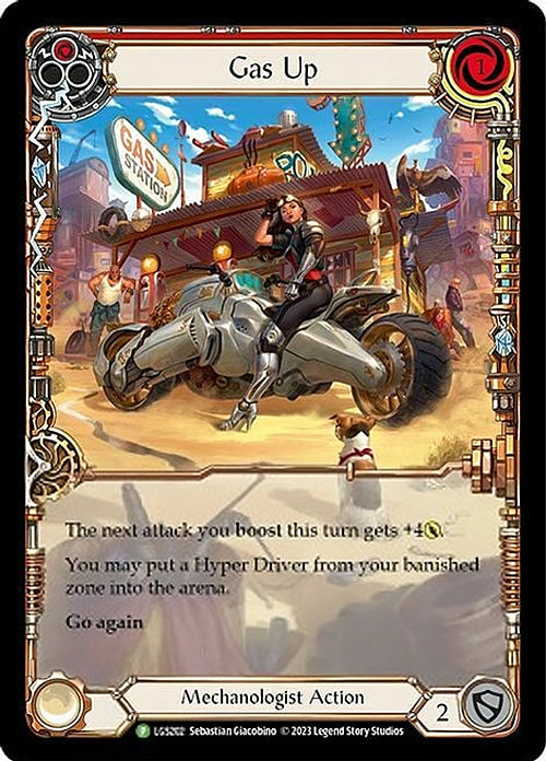 Gas Up (Red) [LGS202] (Promo)  Rainbow Foil | Galactic Gamez