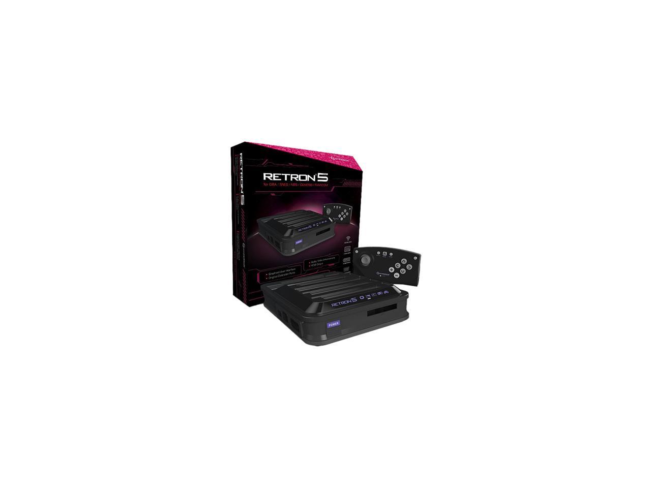 RetroN 5: HD Gaming Console for GBA/ GBC/ GB/ SNES/ NES/ Super Famicom/ Famicom/ Genesis/ Mega Drive/ Master System (Black) - Hyperkin | Galactic Gamez