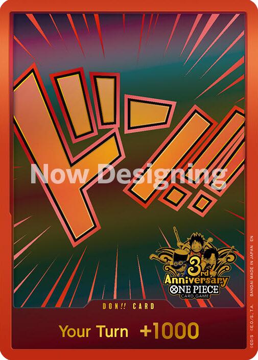 DON!! Card (Japanese Version 3rd Anniversary Set) [One Piece Promotion Cards] | Galactic Gamez