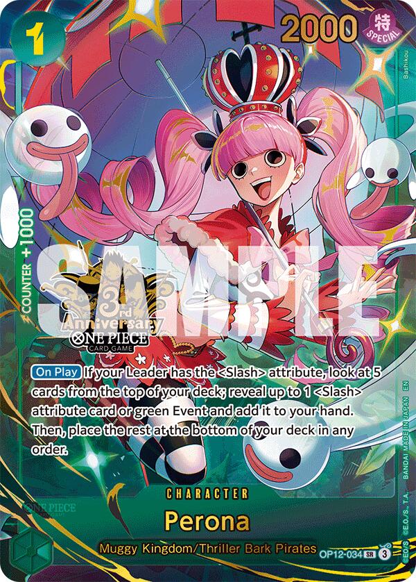 Perona (Japanese Version 3rd Anniversary Set) [One Piece Promotion Cards] | Galactic Gamez
