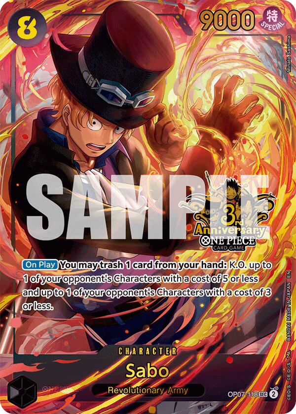 Sabo (Japanese Version 3rd Anniversary Set) [One Piece Promotion Cards] | Galactic Gamez