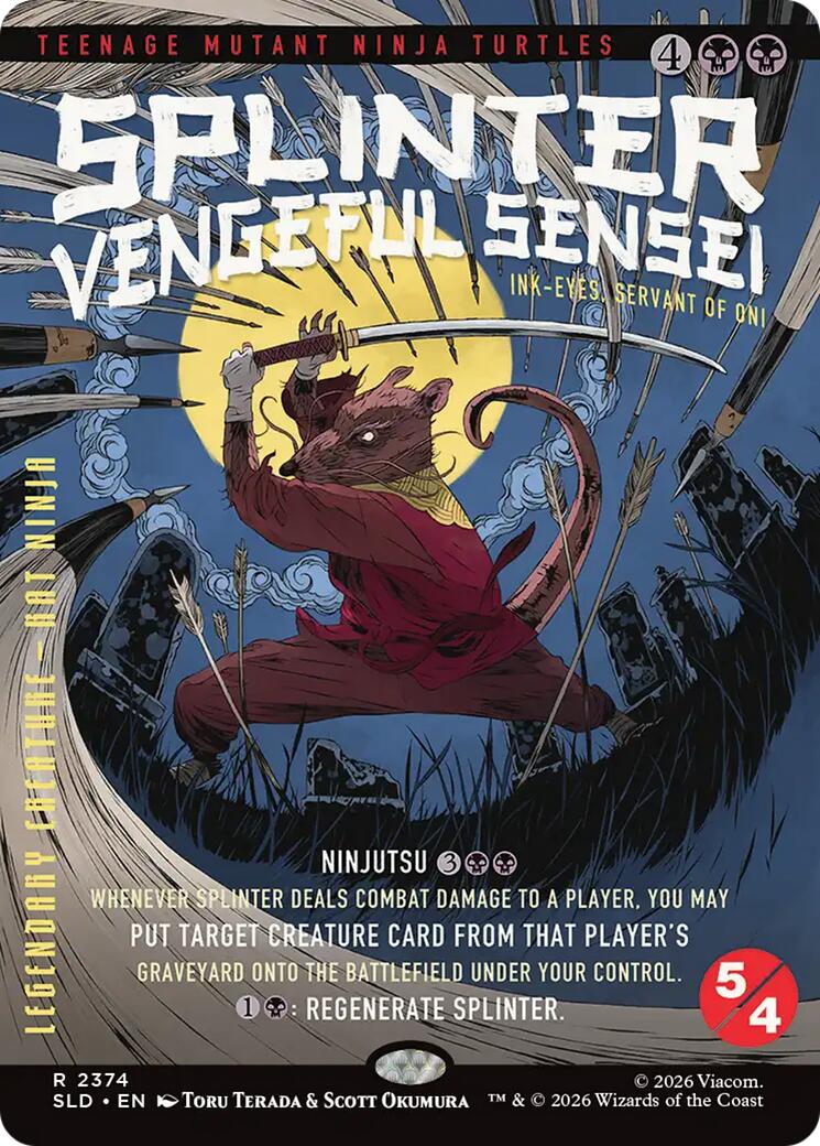 Splinter, Vengeful Sensei - Ink-Eyes, Servant of Oni [Secret Lair Drop Series] | Galactic Gamez