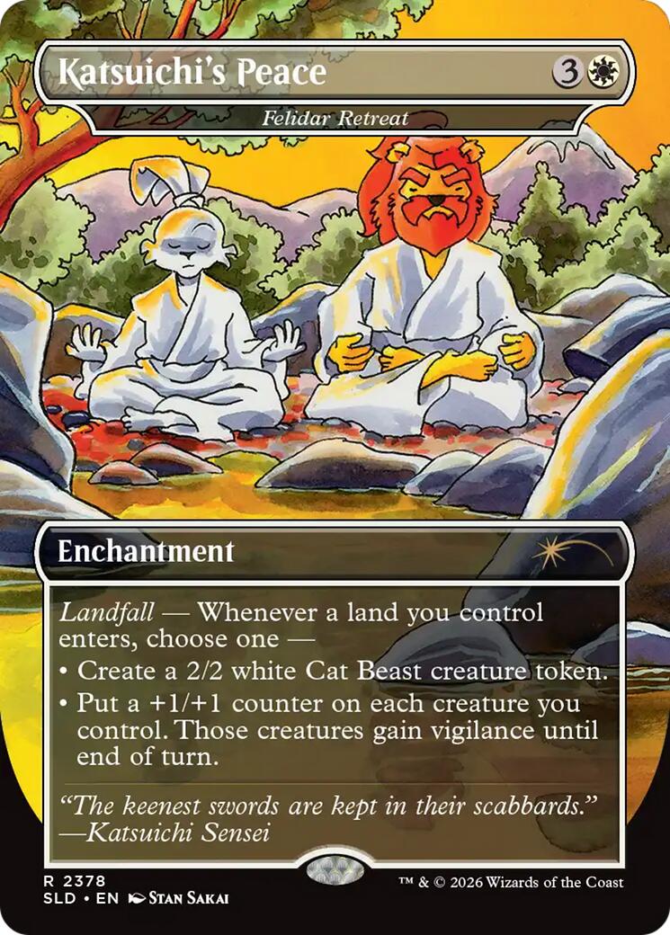 Katsuichi's Peace - Felidar Retreat [Secret Lair Drop Series] | Galactic Gamez