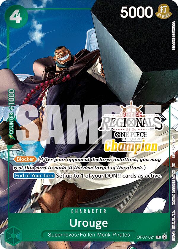 Urouge (Offline Regional Champion Card Set 2025 Vol.1) [One Piece Promotion Cards] | Galactic Gamez