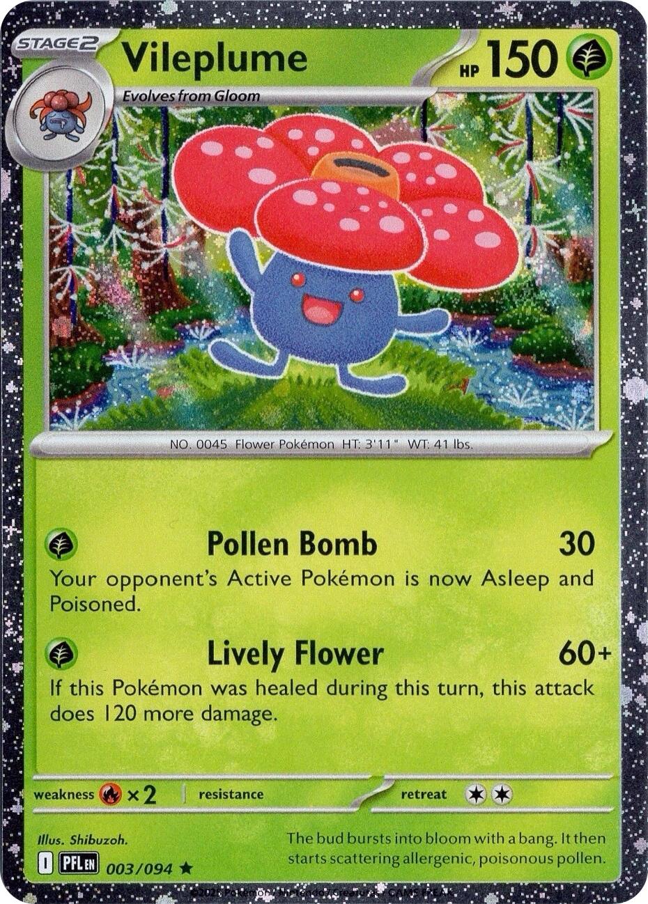 Vileplume (003/094) (Cosmos Holo) [Miscellaneous Cards] | Galactic Gamez