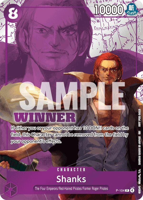 Shanks (Winner Pack 2026 Vol. 2) [One Piece Promotion Cards] | Galactic Gamez