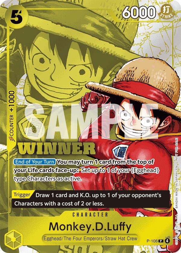 Monkey.D.Luffy (Winner Pack 2026 Vol. 2) [One Piece Promotion Cards] | Galactic Gamez