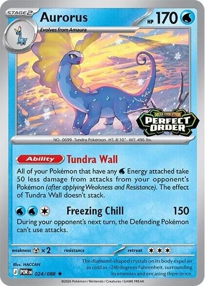 Aurorus (024/088) (Perfect Order Stamped) [Miscellaneous Cards] | Galactic Gamez