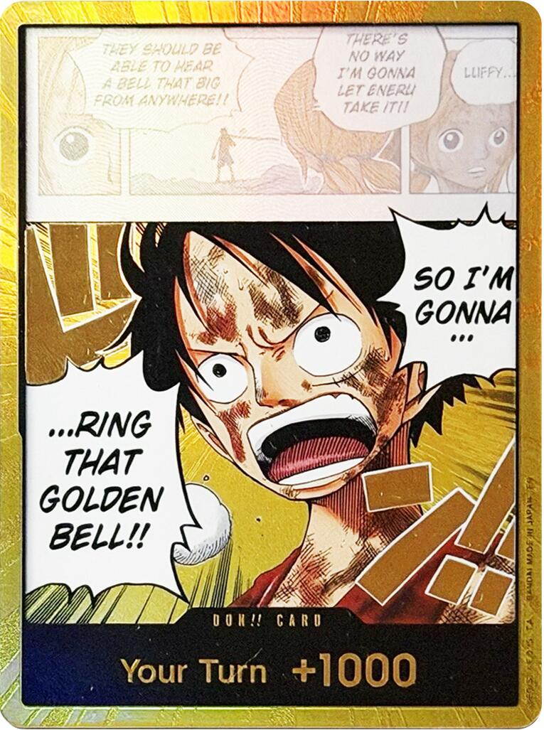 DON!! Card (Luffy) (Gold) [Adventure on Kami's Island] | Galactic Gamez
