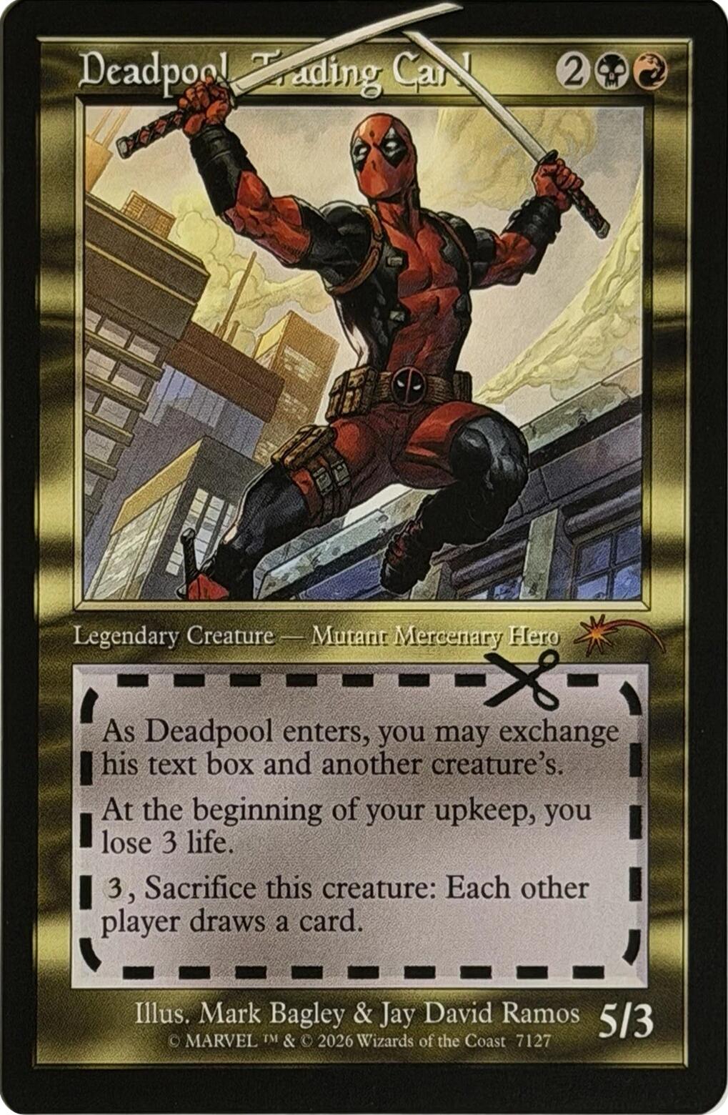 Deadpool, Trading Card (7127) [Secret Lair Drop Series] | Galactic Gamez