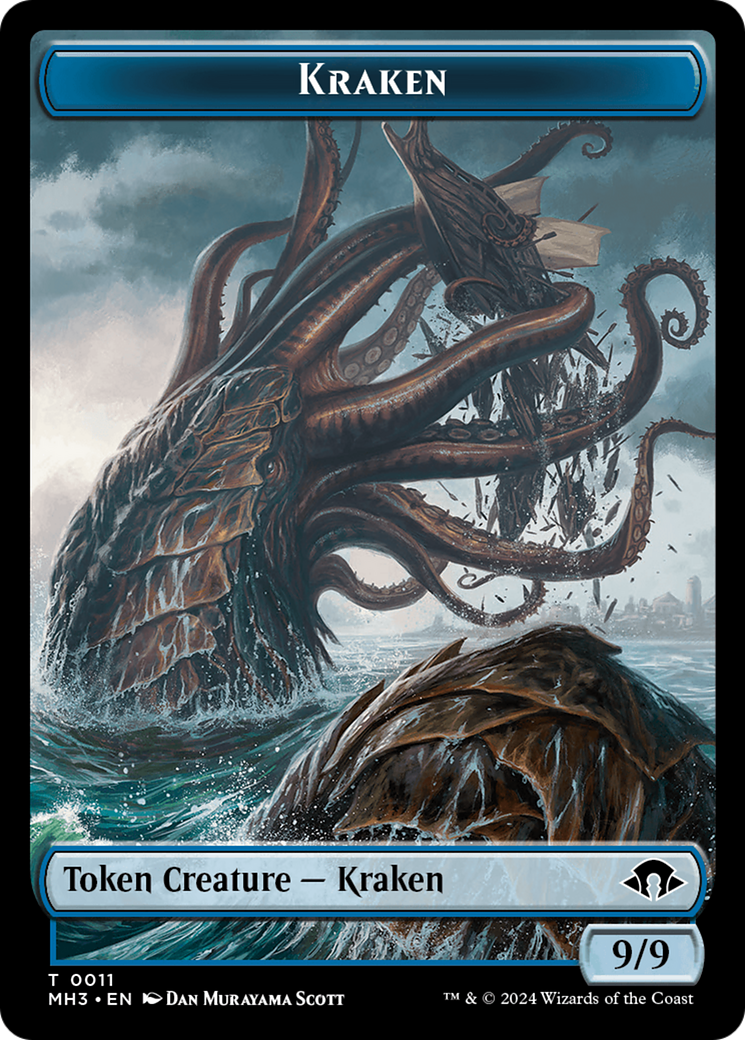 Kraken // Energy Reserve Double-Sided Token [Modern Horizons 3 Tokens] | Galactic Gamez