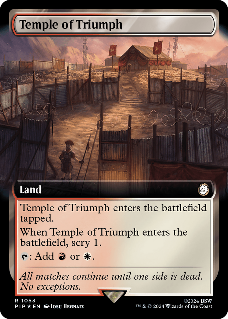 Temple of Triumph (Extended Art) (Surge Foil) [Fallout] | Galactic Gamez