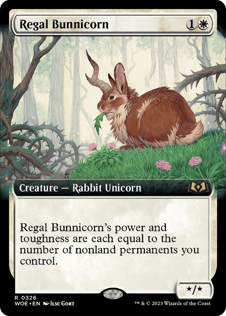 Regal Bunnicorn (Extended Art) [Wilds of Eldraine] | Galactic Gamez