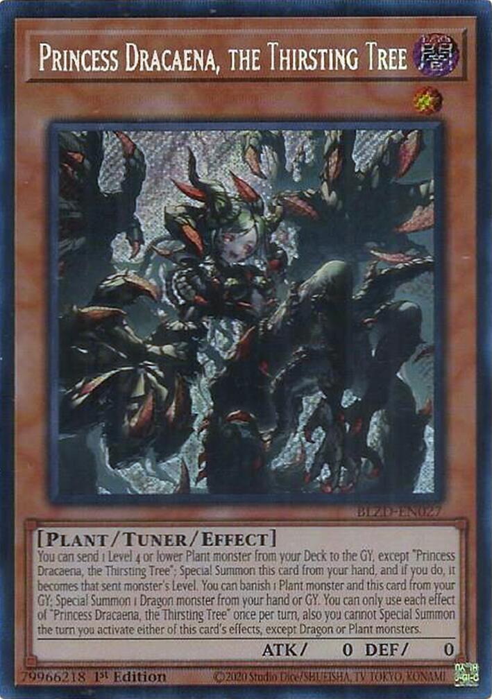Princess Dracaena, the Thirsting Tree [BLZD-EN027] Secret Rare | Galactic Gamez