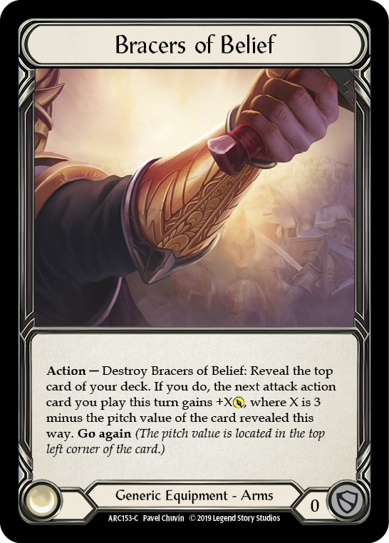 Bracers of Belief [ARC153-C] (Arcane Rising)  1st Edition Normal | Galactic Gamez