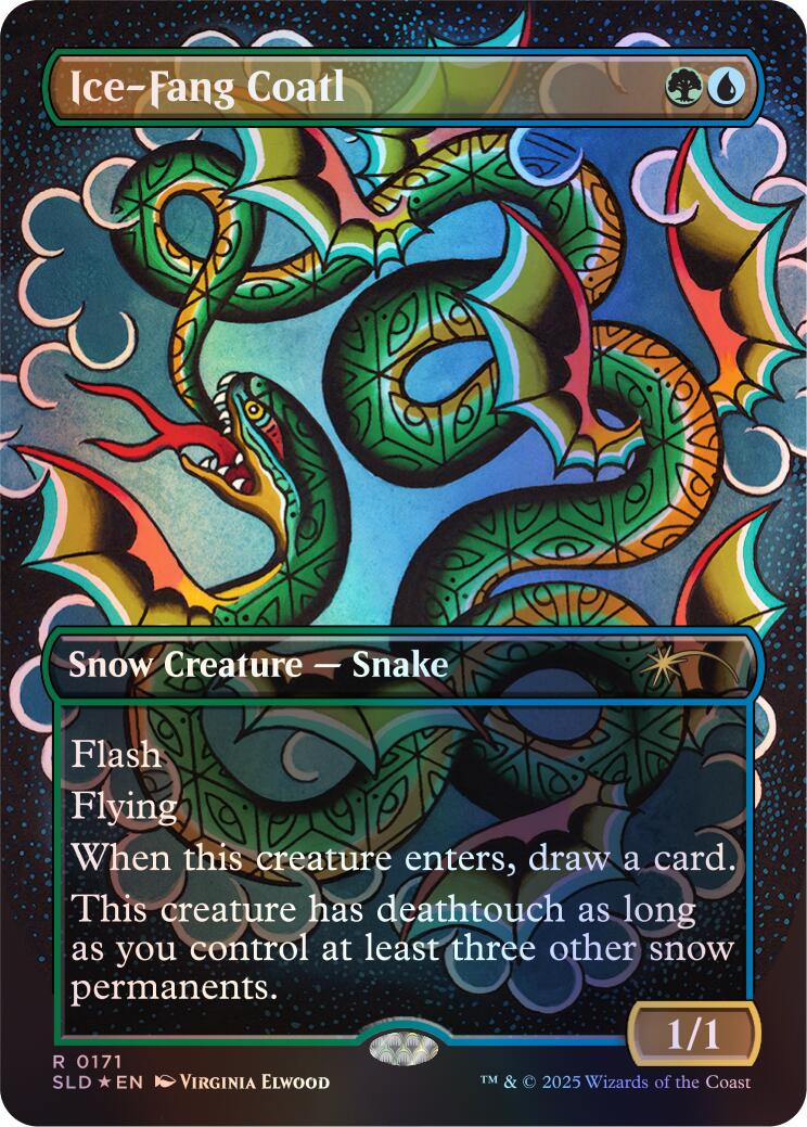 Ice-Fang Coatl (0171) (Rainbow Foil) [Secret Lair Drop Series] | Galactic Gamez