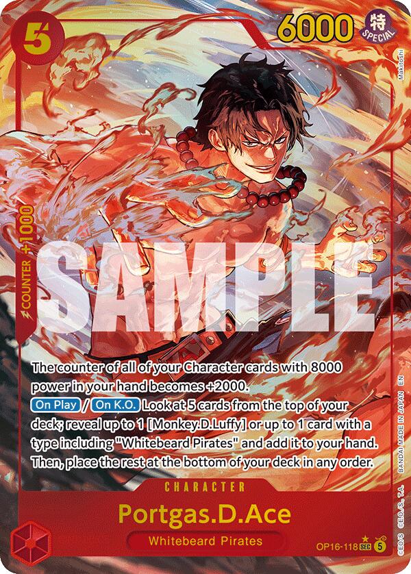 Portgas.D.Ace (118) (Alternate Art) [The Time of Battle] | Galactic Gamez