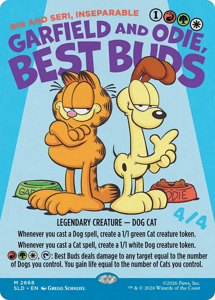 Garfield and Odie, Best Buds - Rin and Seri, Inseparable [Secret Lair Drop Series] | Galactic Gamez