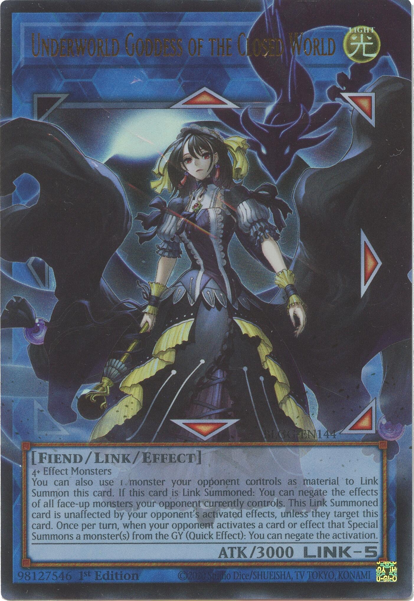 Underworld Goddess of the Closed World [BLGG-EN144] Ultra Rare | Galactic Gamez