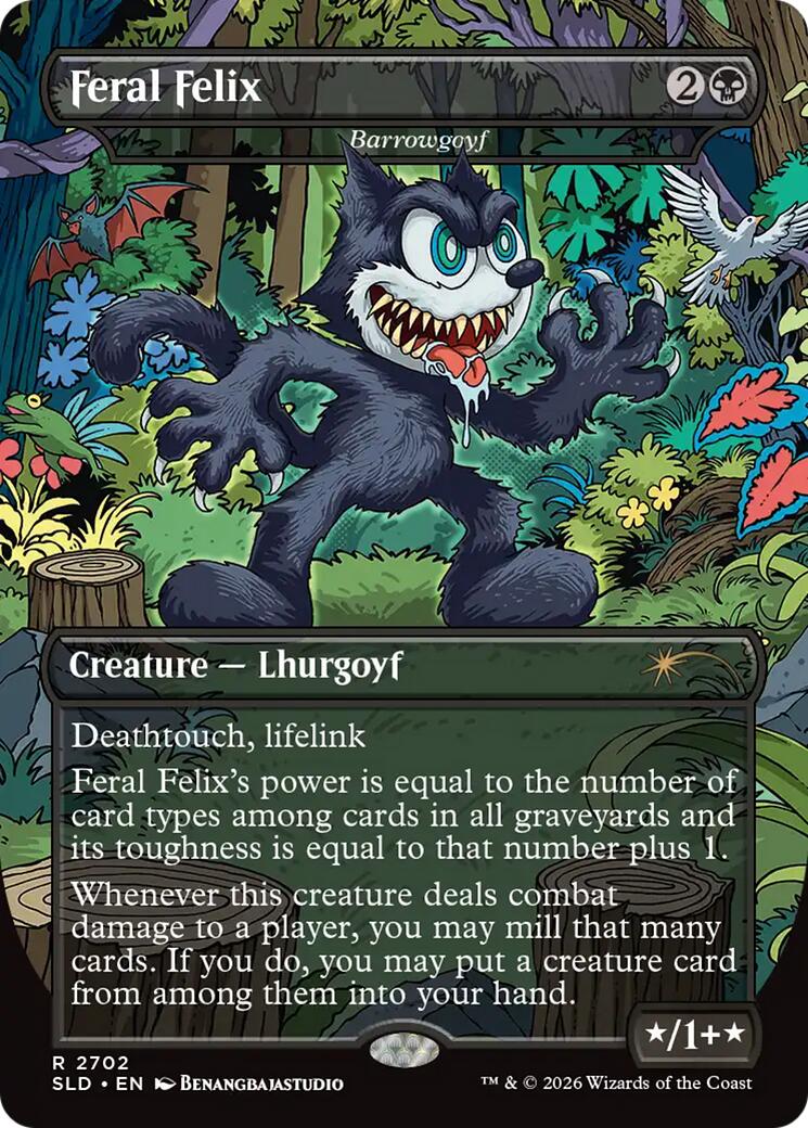 Feral Felix - Barrowgoyf [Secret Lair Drop Series] | Galactic Gamez