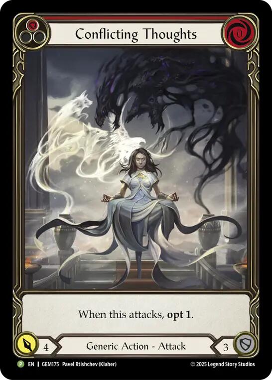 Conflicting Thoughts (Red) [GEM175] (GEM Pack 5) | Galactic Gamez