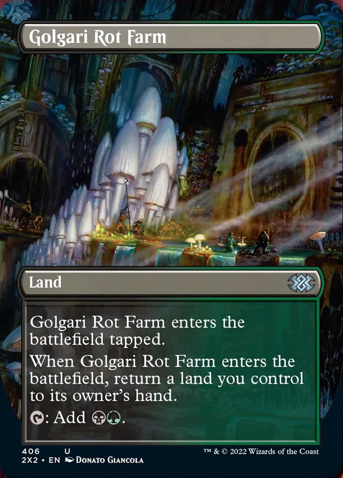 Golgari Rot Farm (Borderless Alternate Art) [Double Masters 2022] | Galactic Gamez