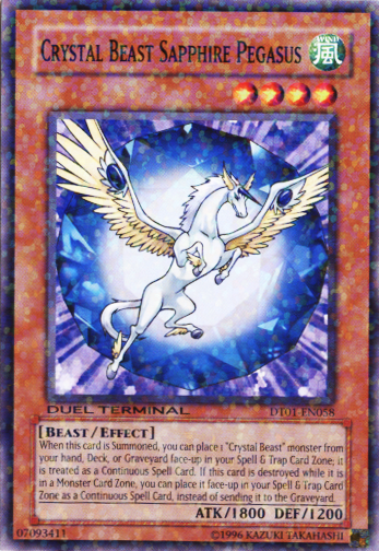 Crystal Beast Sapphire Pegasus [DT01-EN058] Common | Galactic Gamez