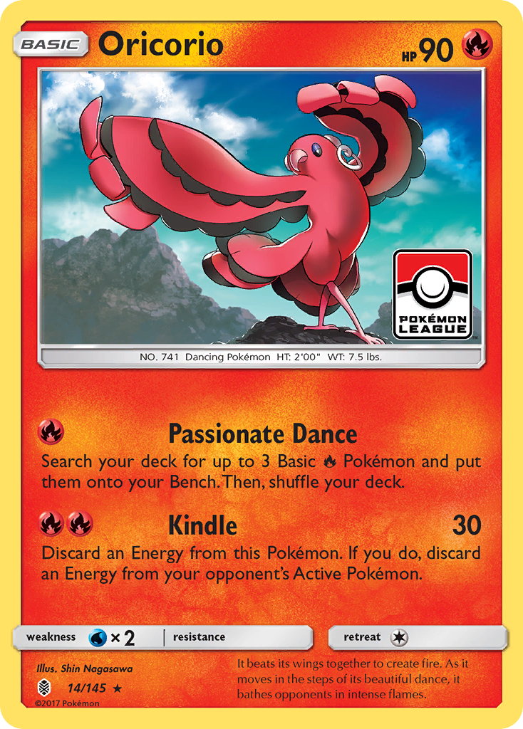 Oricorio (14/145) [Sun & Moon: Guardians Rising] | Galactic Gamez